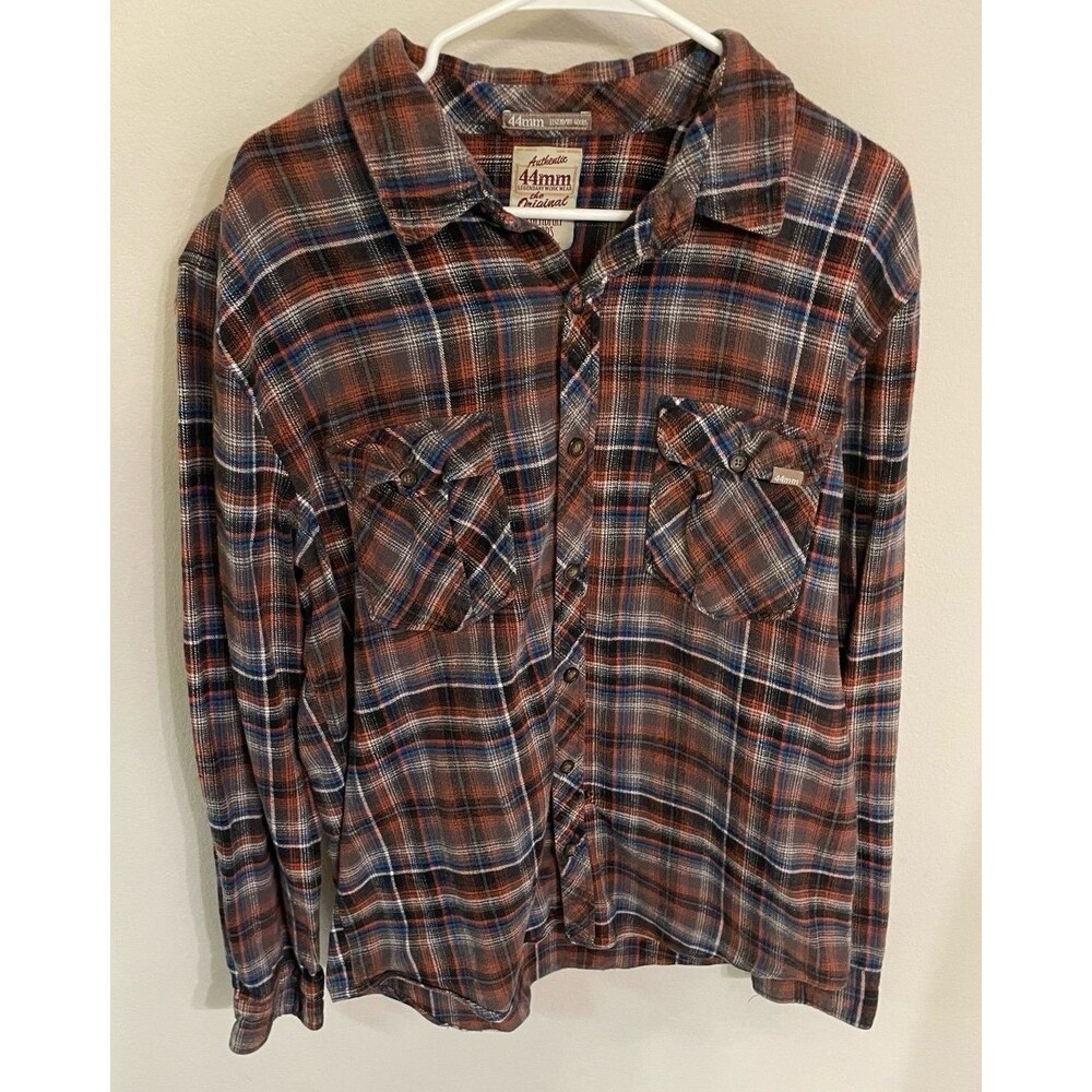 44mm Legendary Work Wear Men’s Plaid Flannel Shirt, Size Adult Extra Large, XL